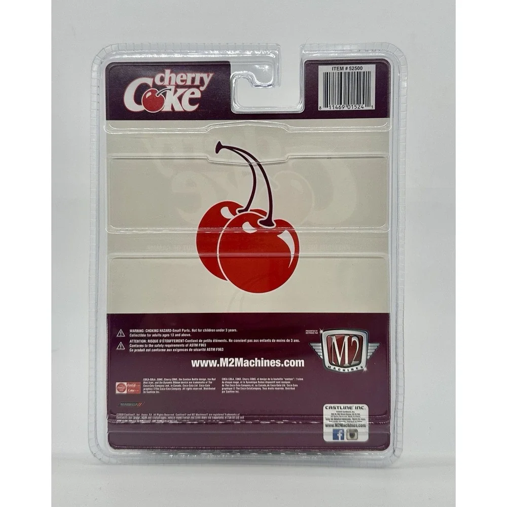 M2 Machines Cherry Coke 1957 Dodge Custom Royal Lancer D500 1:64 NEW